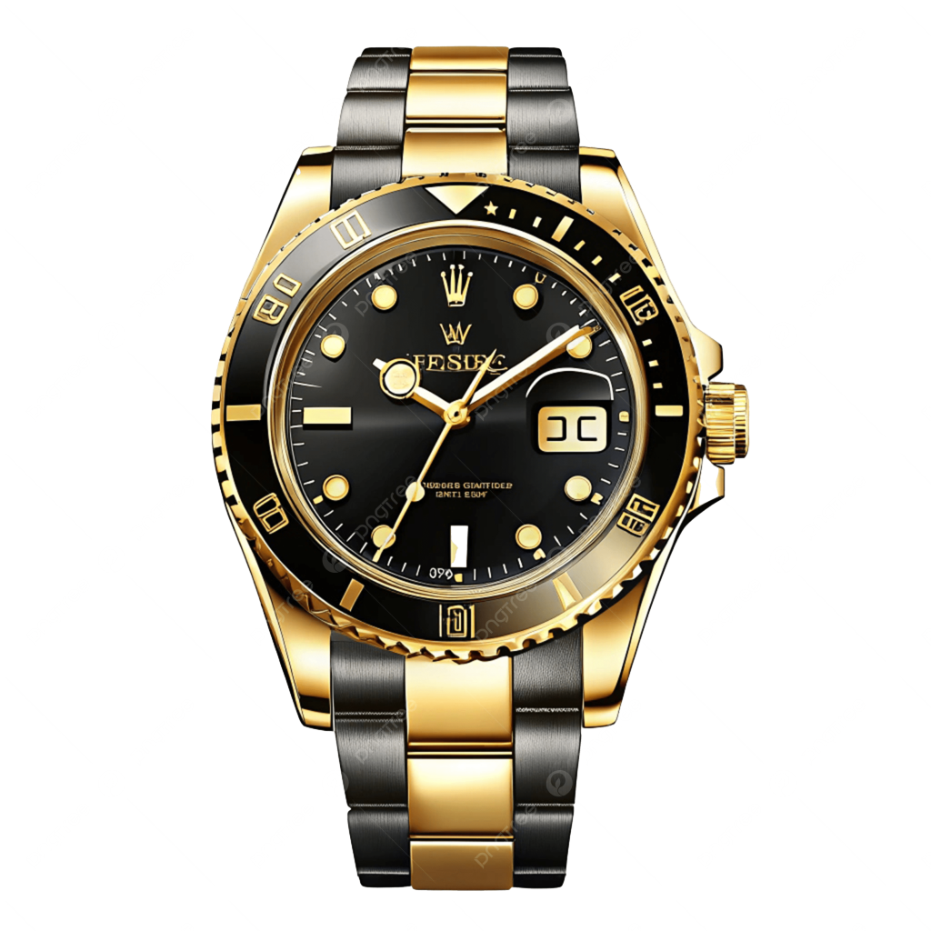 pngtree a black and gold rolex watch png image 20925413 2